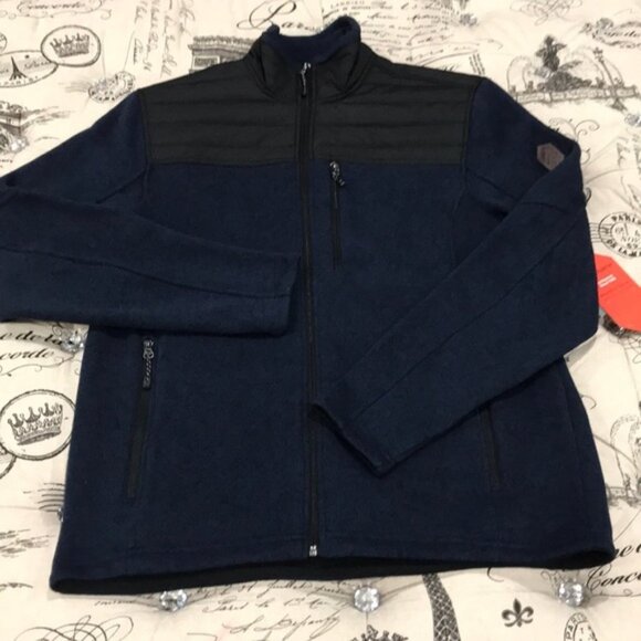 FREE COUNTRY HEATHERED FLEECE FRONT ZIP JACKET - Picture 5 of 7